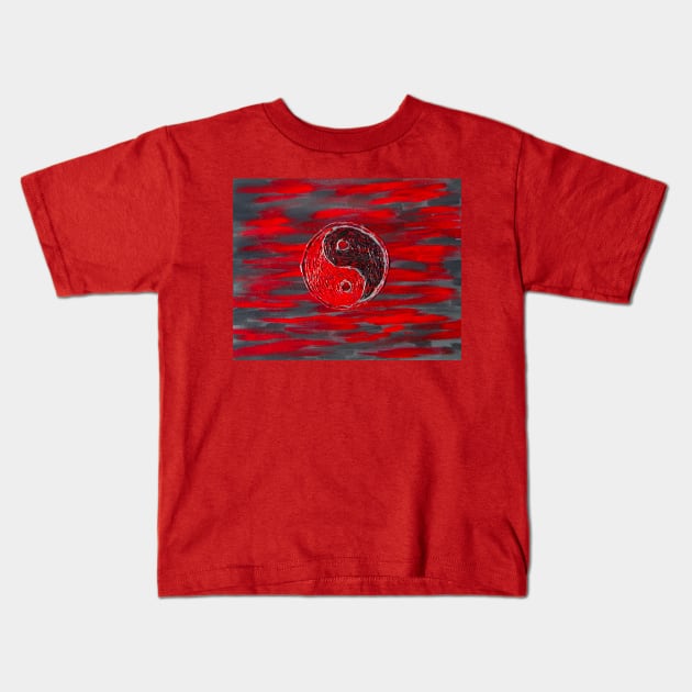 yin yang, the perfect balance Kids T-Shirt by Art2rags